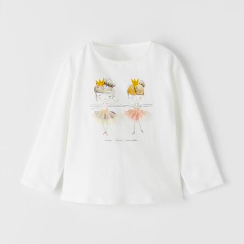 Zara Baby Tulle Ballerina T-Shirt